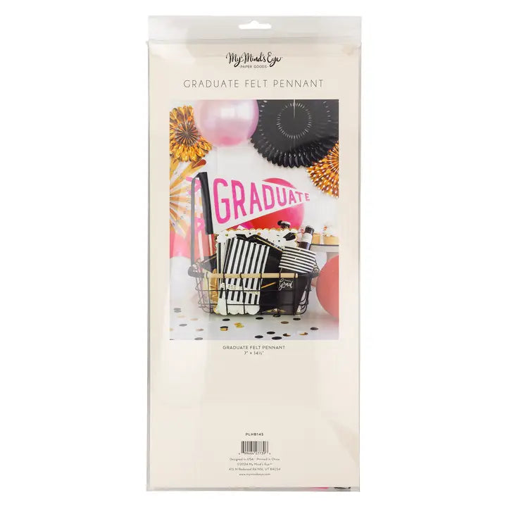 Pink Graduate Pennant