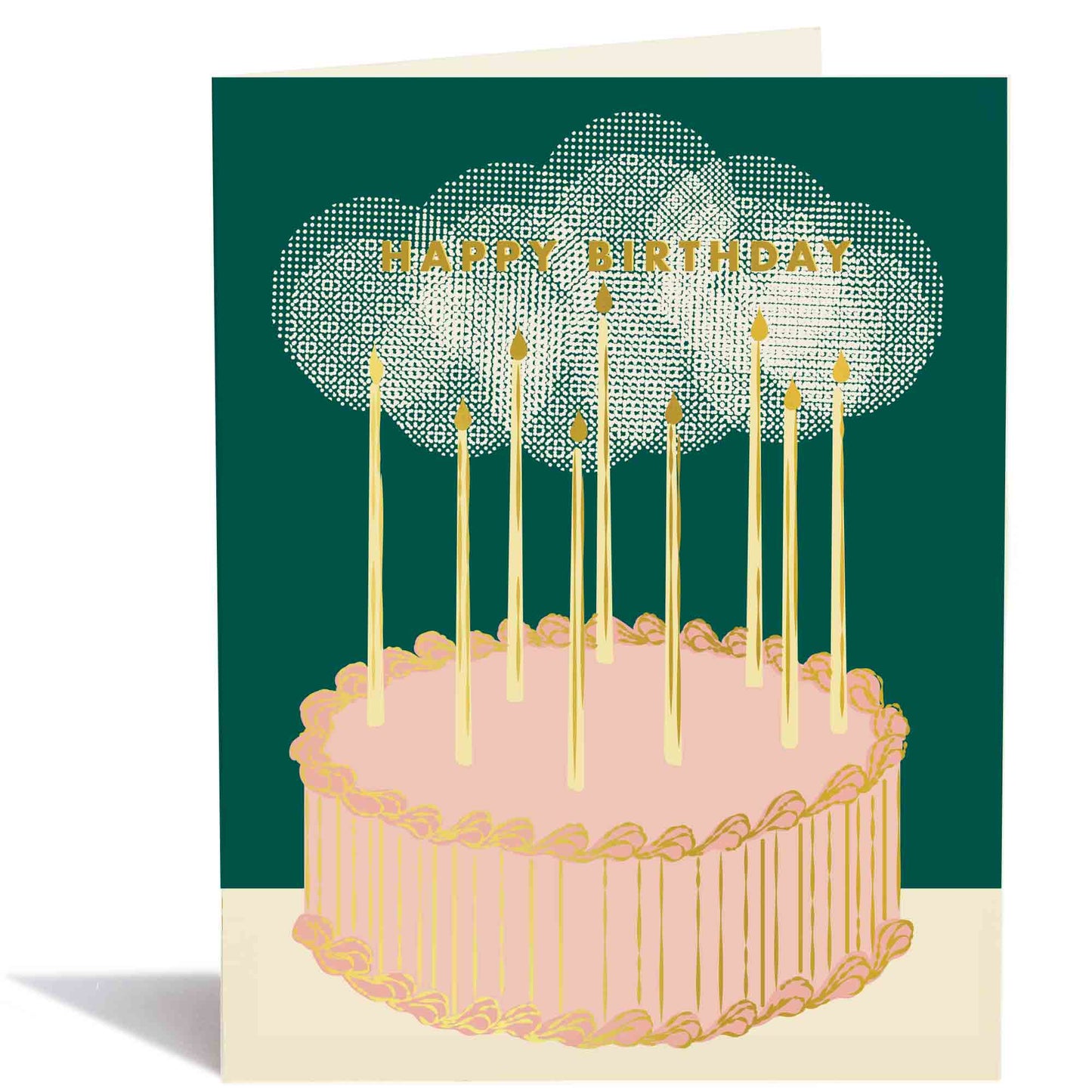 Glowy Birthday Cake Card