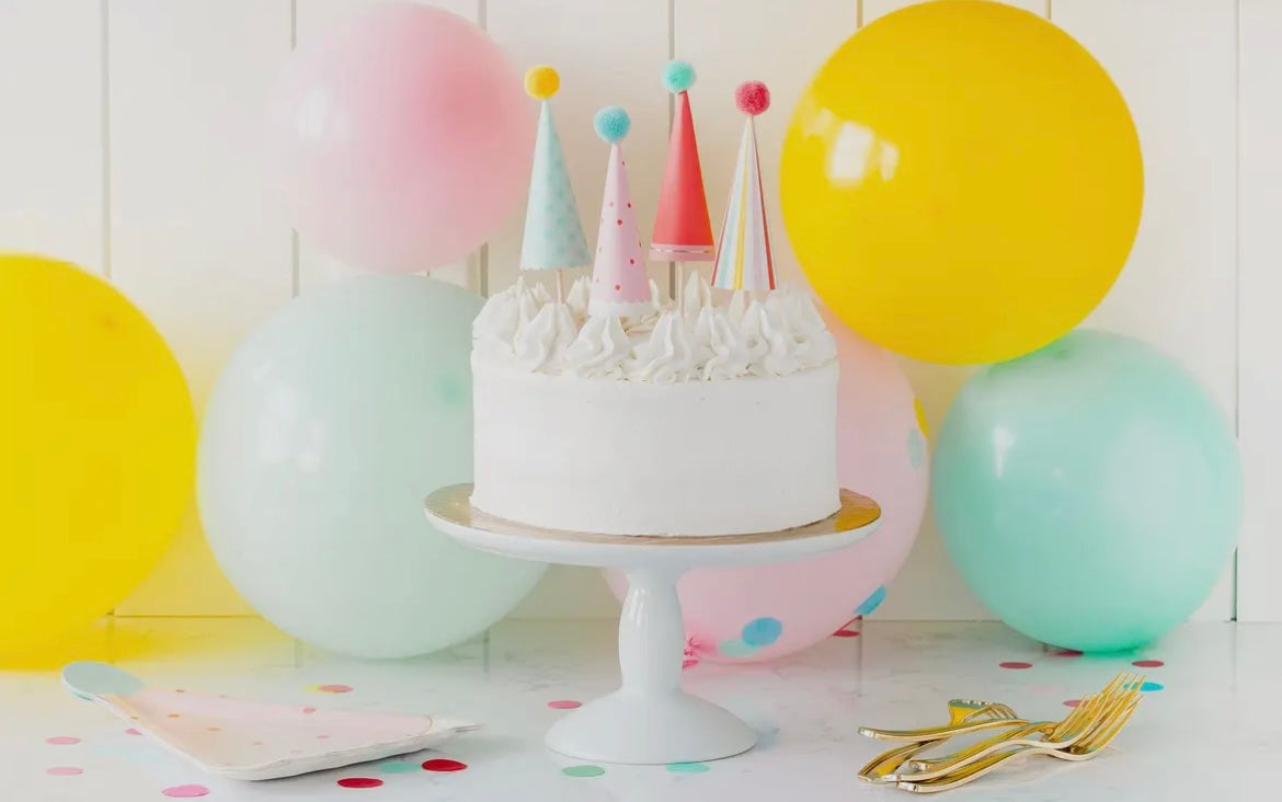 Party Hat Cake Toppers