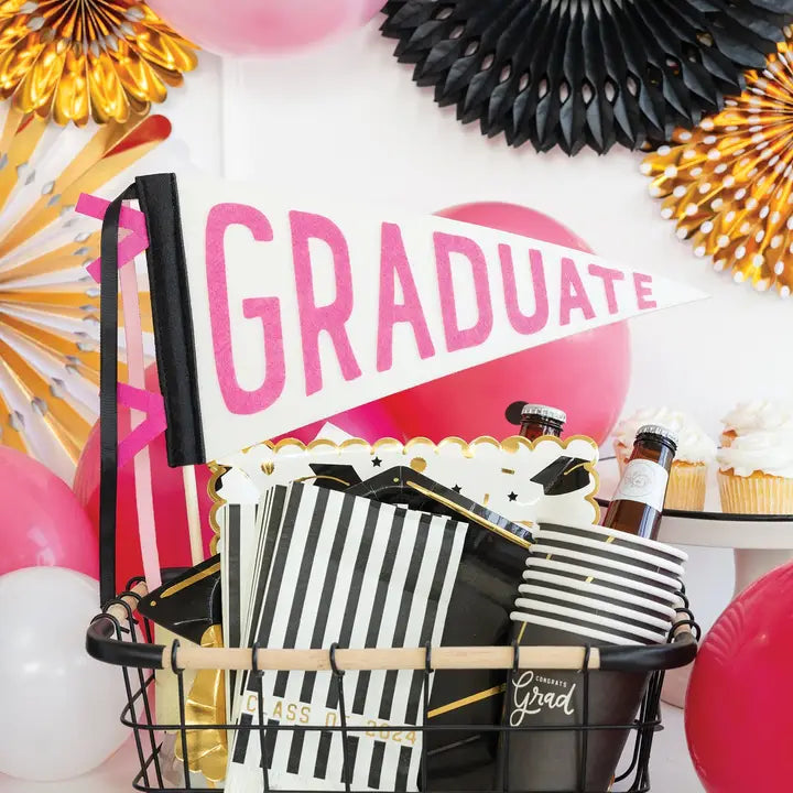 Pink Graduate Pennant
