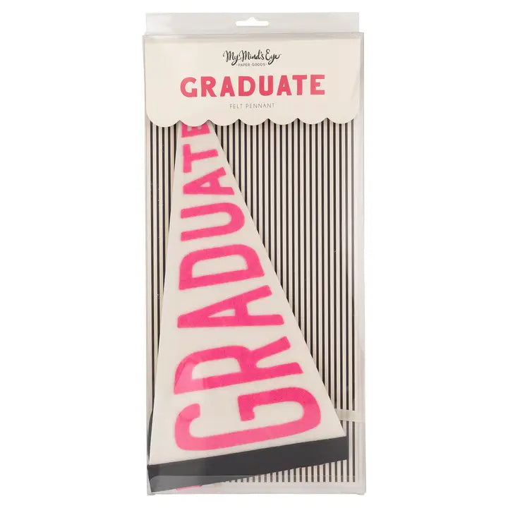 Pink Graduate Pennant