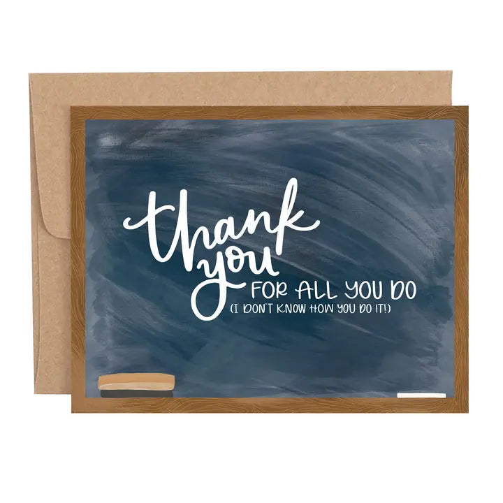 Teacher Appreciation Greeting Card